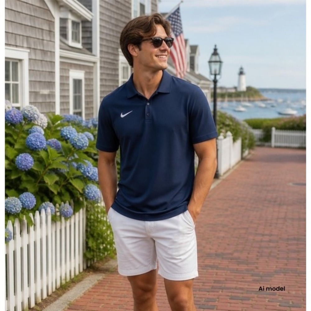 Nike Drifit Golf Polo Navy Large